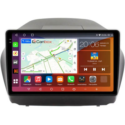 Штатная магнитола Canbox Logic-i3 2K 5734-1042 для Hyundai ix35, Tucson 2 2009-2015 на Android 11 (4G-SIM, 6/128, DSP, 360, QLed) (для авто с камерой)