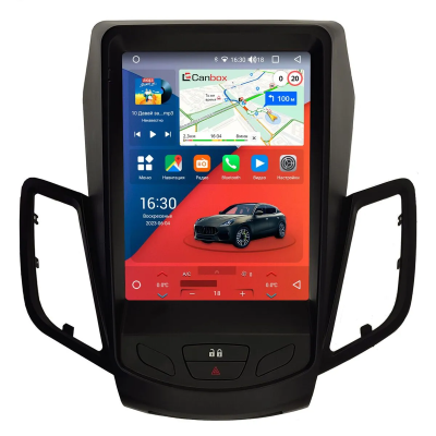 Штатное головное устройство Ford Fiesta (Mk6) 2008-2019 Canbox PRO-Line (Tesla style) 9.7 дюймов 12/256 7884-1312-124 на Android 13 (4G-SIM, DSP, QLed)