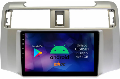 Airoc RM-1102 штатная магнитола для Toyota 4Runner 2009+ на Android 12 с 4GB, DSP, 4G
