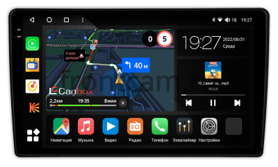 Штатная магнитола Toyota Harrier 3 (XU60) 2013-2020 Canbox M-Line 2K 4178-10-2558 на Android 10 (4G-SIM, 4/64, DSP, QLed)