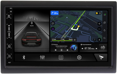 Магнитола в штатное место 2 din Mazda универсальная Canbox M-Line 5511-RP-MZUN-349 на Android 10 (4G-SIM, 2/32, DSP, IPS)