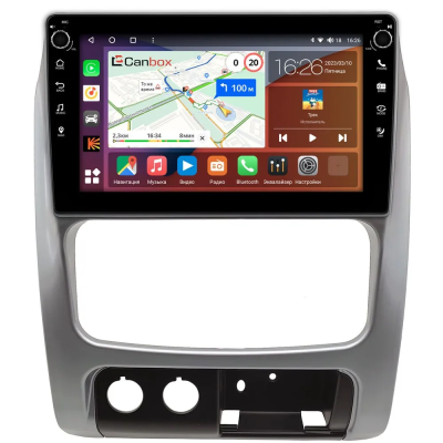 Штатная магнитола Canbox M-Line 7801-9-0046 для Jeep Cherokee 3 (KJ), Liberty (North America) 2001-2007 (серебренная) на Android 10 (4G-SIM, 2/32, DSP, IPS) С крутилками