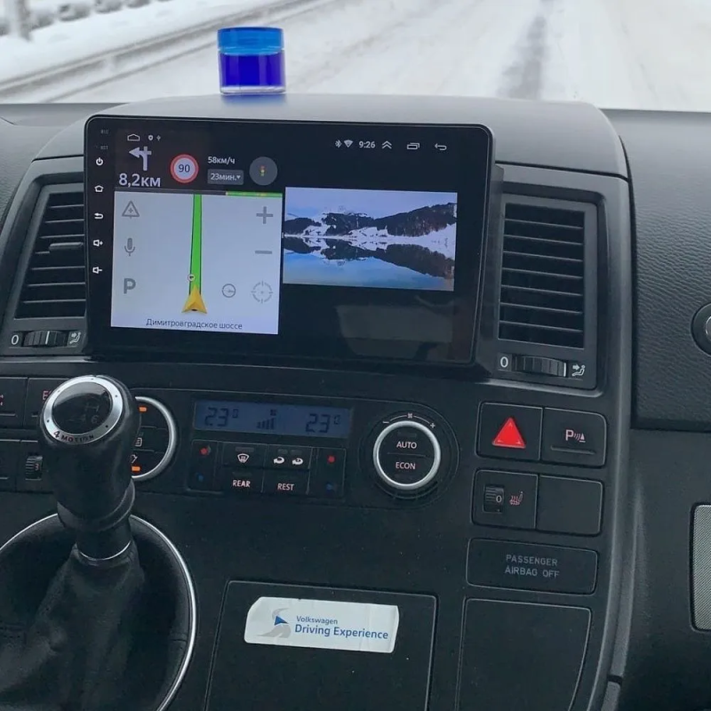 Установка штатной магнитолы Farcar на android для Volkswagen Multivan T5 2003-2015