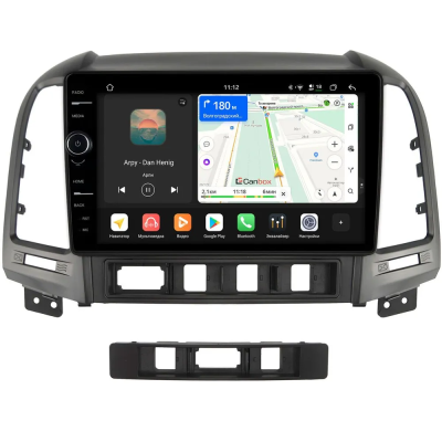 Штатная магнитола Hyundai Santa Fe 2 2005-2012 Canbox PRO-Line 7875-9052 на Android 13 (4G-SIM, 8/256, DSP, QLed)