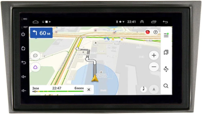 Магнитола в штатное место 2 din Opel Vita C 2000-2006 (серая, с ребром) OEM 2/16 на Android 10 (GT7-RP-OPVTD-212)