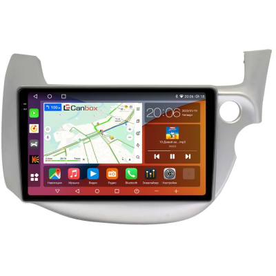 Штатная магнитола Honda Fit 2 2007-2014 (светло-серая) Canbox EVO 2K 5830-10-671 на Android 14 (4G-SIM, 12/256, DSP, QLed, AI, 360)