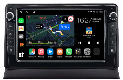 Subaru Forester 1997-2002 (взамен верхнего бардачка) Canbox M-Line 7821-9-2597 на Android 10 (4G-SIM, 2/32, DSP, IPS) С крутилками