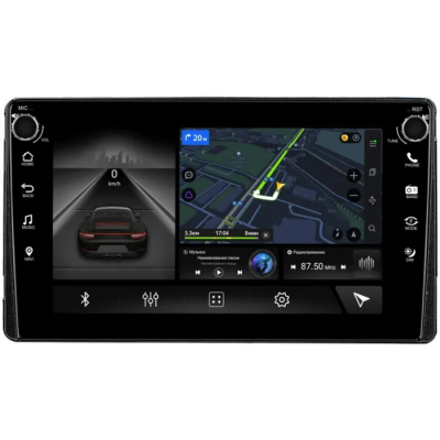 Штатная магнитола Canbox H-Line 7803-9-107 для Toyota (для комплектации с магнитолой 130x230mm, глянцевая) Тип2 на Android 10 (4G-SIM, 4/64, DSP, IPS) С крутилками