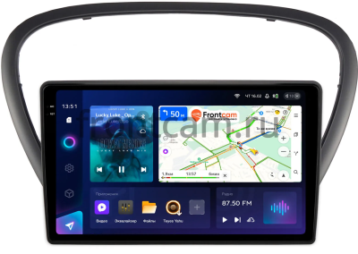 Штатное головное устройство Teyes CC3 2K 360 6/128 9.5 дюймов RM-9-6060 для Peugeot 607 2004-2010 на Android 10 (4G-SIM, DSP, QLed)