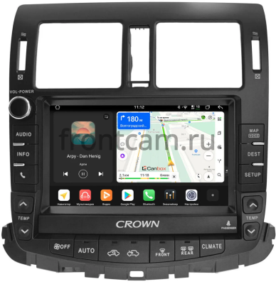 Штатная магнитола Toyota Crown (S200) 2008-2012 (Для авто c монитором и DVD) Canbox PRO-Line 2K 4254-9-5377 на Android 13 (4G-SIM, 12/256, DSP, QLed)