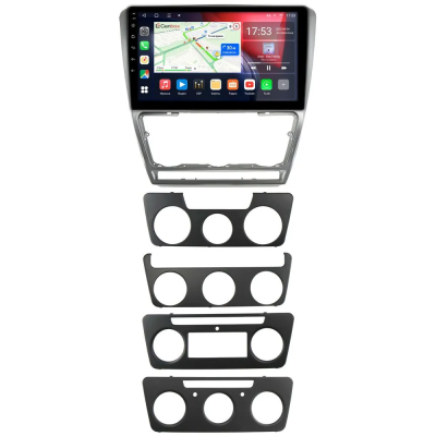 Штатная магнитола Canbox Logic-i3 5722-10-1216 для Skoda Octavia A5 2004-2013 (серебро) на Android 11 (4G-SIM, 4/64, DSP, 360, QLed)