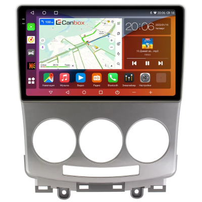 Штатная магнитола Mazda 5 (CR), Premacy 2 (CR) 2005-2010 Canbox EVO 2K 5814-9147 на Android 14 (4G-SIM, 4/64, DSP, QLed, AI, 360)