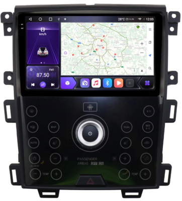Carmedia SF-9065-B-MKD-9509-2K-12256-D7 магнитола для Ford Edge 2010-2015 на Android 13 c 12GB, DSP, 4G