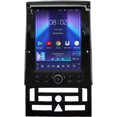 Штатное головное устройство Peugeot 407 2004-2011 (черная, глянцевая) Teyes TPRO 2 DS (Tesla style) 9.7 дюймов 4/64 RM-1312-228 на Android 10 (4G-SIM, DSP, QLed)