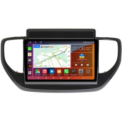 Штатная магнитола Hyundai Solaris 2 2020-2024 (для авто с экраном) Canbox EVO 2K 5815-9-TK957 на Android 14 (4G-SIM, 6/128, DSP, QLed, AI, 360)