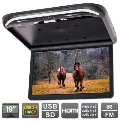 Потолочный монитор 19" со встроенным Full HD медиаплеером AVS1920MBL