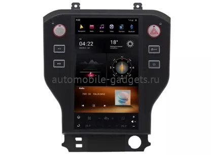 Carmedia ZF-1256-Q6 ("Тесла-стиль") штатная магнитола для Ford Mustang 2013-2022 на Android 11 c 8GB, DSP, 4G