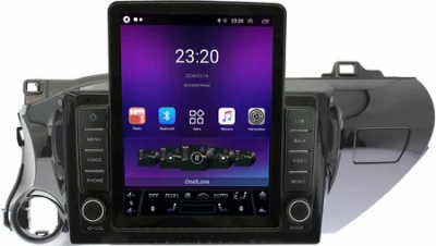 Штатная магнитола Toyota Hilux 8 2015-2024 (руль слева) OEM GT095-1071 на Android 10 (2/16, DSP, Tesla) (для авто без магнитолы)