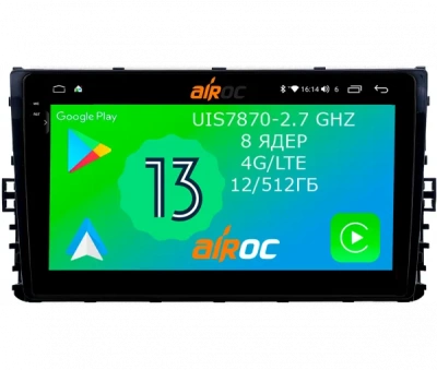 Штатная магнитола Airoc 2K AU-3709 для Volkswagen / Skoda 9" , 2018+