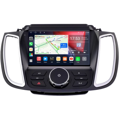 Штатная магнитола Ford C-Max 2, Escape 3, Kuga 2 2012-2019 (для SYNC, can BSJ) Canbox EVO 5810-9-5856 на Android 14 (4G-SIM, 4/64, DSP, QLed, AI, 360)