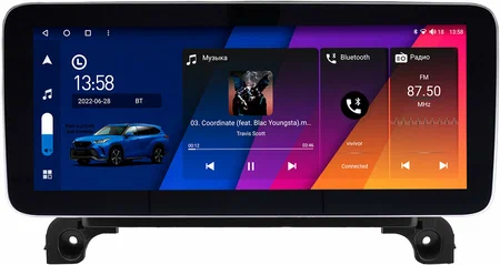 Штатная магнитола Peugeot 5008 2, 4008 2 2017-2024 12.3 дюйма Canbox M-Line 7713-0075 на Android 10 (4G-SIM, 4/64, DSP, QLed) Mercedes Style