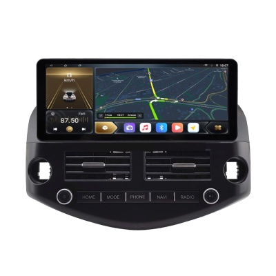 Штатная магнитола Toyota RAV4, Vanguard (2006-2012) 12,3 дюйма Carmedia KP-T1221FW-1053-Q на Android 12 (4G-SIM, 6/128, DSP, QLed) AUDI Style