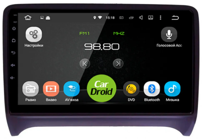 Roximo CarDroid RD-3606F Штатная магнитола для Audi TT 2006-2014 на Android 10 с 4GB, DSP
