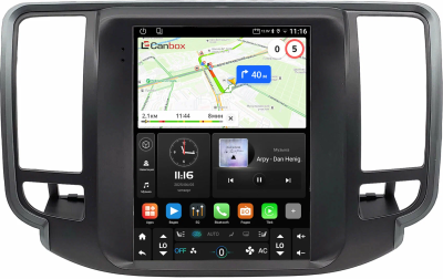 Штатное головное устройство Nissan Teana 2 (J32) 2008-2014 (для авто без цветного экрана) (can BSJ) Canbox (Tesla style) 9.7 дюймов 4/64 GTR096-1312-257 на Android 10 (QLed, DSP, CarPlay)