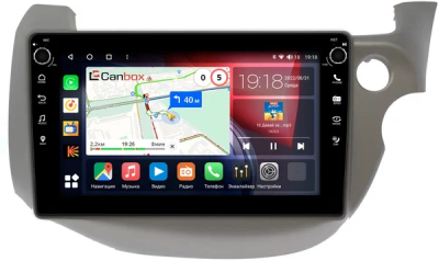 Штатная магнитола Honda Fit 2 2007-2014 Canbox M-Line 7805-10-3186 на Android 10 (4G-SIM, 2/32, DSP, QLed) С крутилками