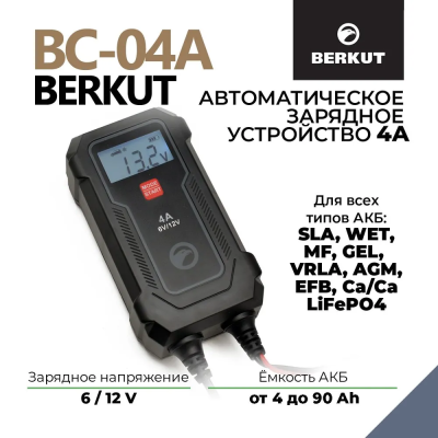 Автомобильное зарядное устройство BERKUT Specialist BC-04A