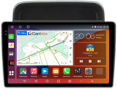 Штатная магнитола Lexus LX 470 1998-2002 (для авто с монитором, руль справа) Canbox Logic-i3 2K 5734-10-1189 на Android 11 (4G-SIM, 6/128, DSP, 360, QLed)