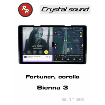 Автомагнитола RedPower 85070 для Toyota Fortuner (07.2015-н.в), Corolla (03.2016-01.2019), Sienna 3