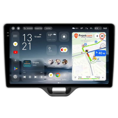 Штатное головное устройство Toyota Yaris 4, Yaris Cross 2020-2024 (левый руль) Teyes CC4 Pro 2K 8/128 10.36 дюймов RM-10-552 на Android 13 (4G-SIM, DSP, QLed, AI)