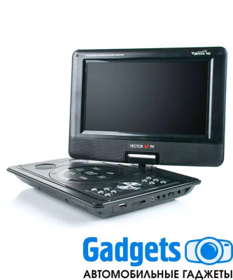 Портативный DVD плеер 14" TV Vector Book 14 c цифровым тюнером DVB-T2