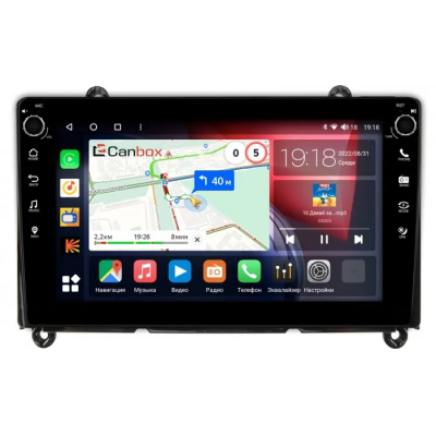 Штатная магнитола Toyota HiAce (H300) 2019-2024 Canbox H-Line 7824-9-260 на Android 10 (4G-SIM, 6/128, DSP, IPS) С крутилками