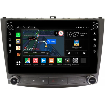 Штатная магнитола Lexus IS 2 2005-2016 Canbox M-Line 7825-10-250 на Android 10 (4G-SIM, 2/32, DSP, QLed) С крутилками