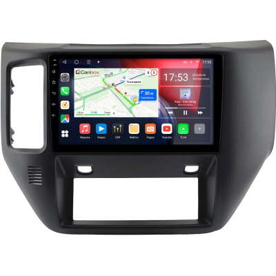 Штатная магнитола Canbox GTR9-0897 для Nissan Patrol (Y61) 2004-2010 (черная, матовая) на Android 10 (IPS, DSP, CarPlay)