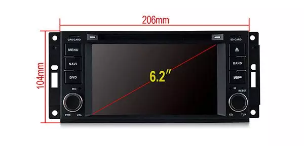 Carmedia MKD-J613-P30 штатная магнитола для Jeep, Dodge, Chrysler на Android 10 с 2Gb, DSP