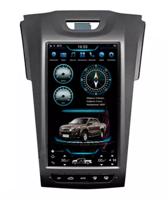 Carmedia ZF-1262-DSP ("Тесла-стиль") штатная магнитола для Chevrolet Colorado, Trailblazer 2013+, Isuzu D-Max 2011+ на Android 9.0 c 4GB, DSP