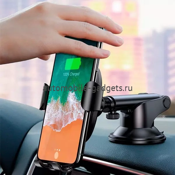 Baseus Wireless Charger Gravity Car Mount WXYL-A01 black Автомобильный держатель с беспроводной зарядкой
