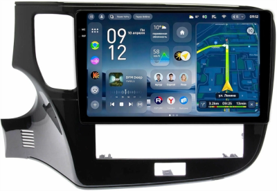 Штатное головное устройство Mitsubishi Outlander 3 2012-2024 Teyes CC4 Pro 2K 12/256 10.36 дюймов RM-10-1153 на Android 13 (4G-SIM, DSP, QLed, AI)