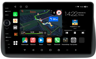Штатная магнитола Honda Stepwgn 2 2003-2005 Canbox M-Line 7841-9-2081 на Android 10 (4G-SIM, 4/64, DSP, QLed)