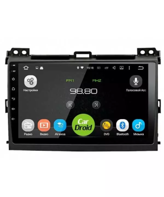 Roximo CarDroid RD-1105F штатная магнитола для Toyota Land Cruiser Prado 120, Lexus GX 470 (2002-2009) на Android 10 с 4GB, DSP