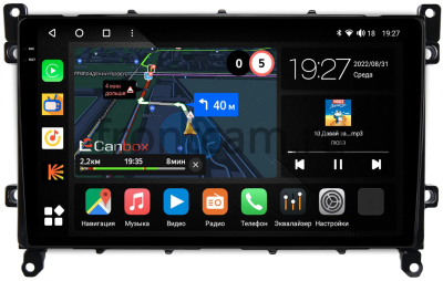 Штатная магнитола Toyota Prius 4 (XW50) 2018-2023 Canbox M-Line 2K 4179-9-TO380N на Android 10 (4G-SIM, 4/64, DSP, QLed)