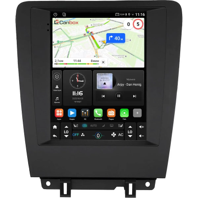 Штатное головное устройство Ford Mustang 5 2009-2014 Canbox M-Line (Tesla style) 9.7 дюймов 4/64 5622-1312-112 на Android 10 (4G-SIM, DSP, QLed)