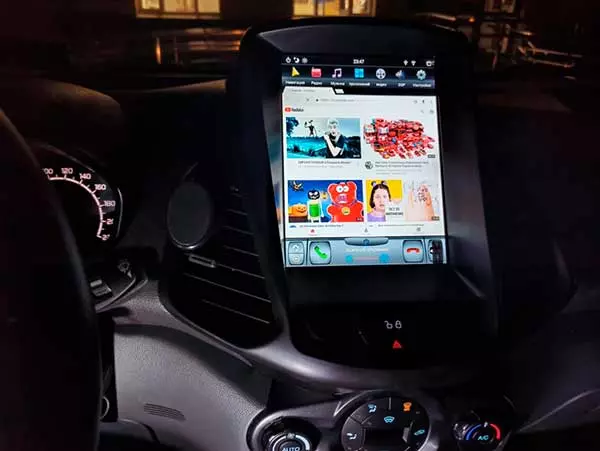 Carmedia ZF-1166-DSP ("Тесла-стиль") штатная магнитола для Ford EcoSport 2014-2017 на Android 9.0 c 4GB оперативной памяти и DSP процессором