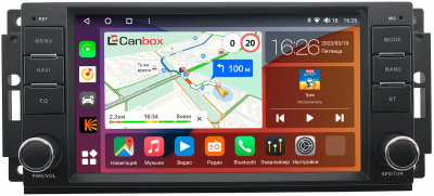 Штатная магнитола Jeep Commander, Compass, Grand Cherokee, Liberty, Wrangler Canbox H-Line 7205 6/128 на Android 10 (4G-SIM, DSP, IPS)