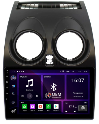 Nissan Qashqai, Dualis 2007-2014 Canbox RS9-9007 1.5/32 Android 10 (IPS, DSP, CarPlay)