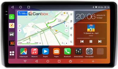 Штатная магнитола Toyota Noah 2 (R70), Voxy 2 (R70) 2007-2013 Canbox EVO 2K 5830-10-246 на Android 14 (4G-SIM, 12/256, DSP, QLed, AI, 360)