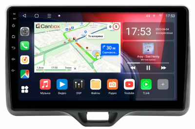 Штатная магнитола Toyota Yaris 4, Yaris Cross 2020-2024 (правый руль) Canbox Logic-i3 5722-10-541 на Android 11 (4G-SIM, 4/64, DSP, 360, QLed)